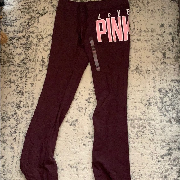 PINK Victoria's Secret Pants - WTO VS pink flare sweat pants size M.